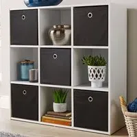 9 Cube Storage Unit - White