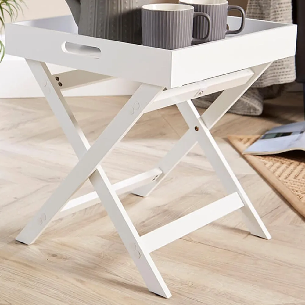 Alpine Butlers Side Table - White