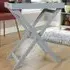 Alpine Portable Butlers Tray Table - Grey, MDF