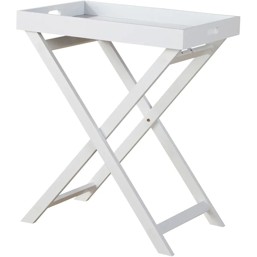 Alpine Portable Butlers Tray Table - White