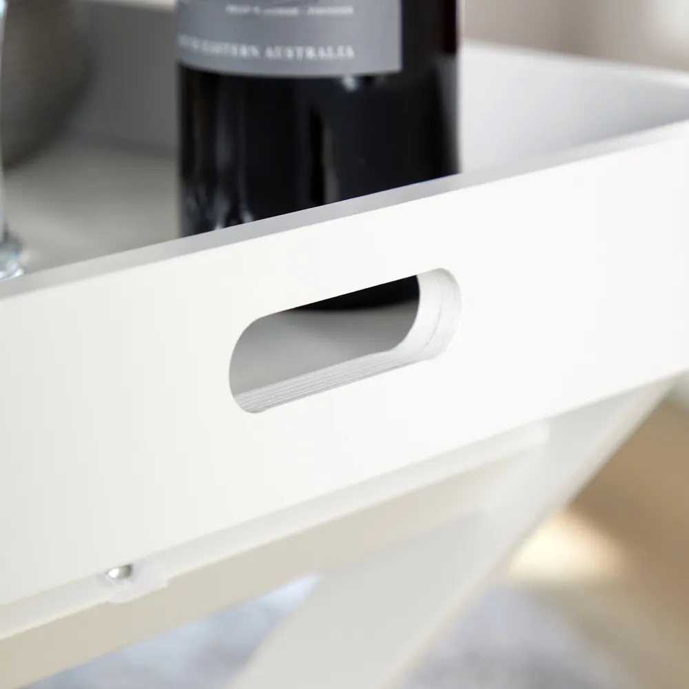 Alpine Portable Butlers Tray Table - White