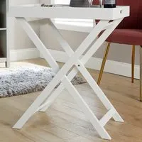 Alpine Portable Butlers Tray Table - White