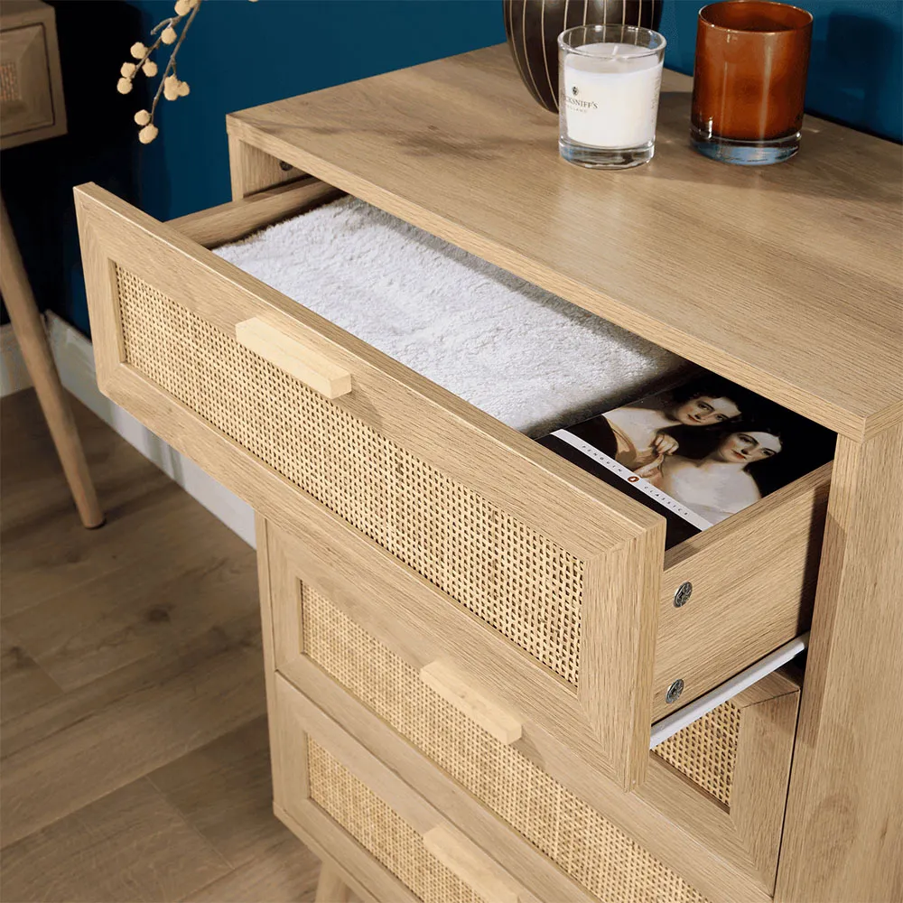 Astbury 4 Drawer Chest of Drawers - Brown, Rattan
