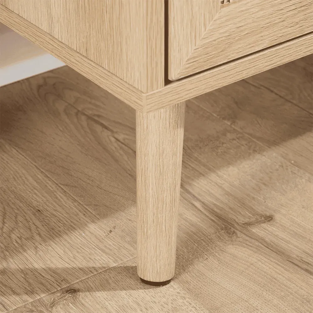 Astbury 6 Drawer Wide Chest of Drawers - Brown, Rattan