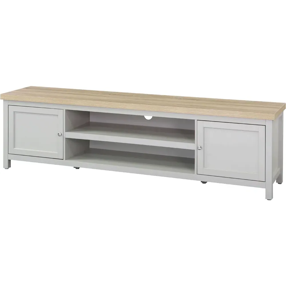 Avon 2 Door Large TV Unit - Grey