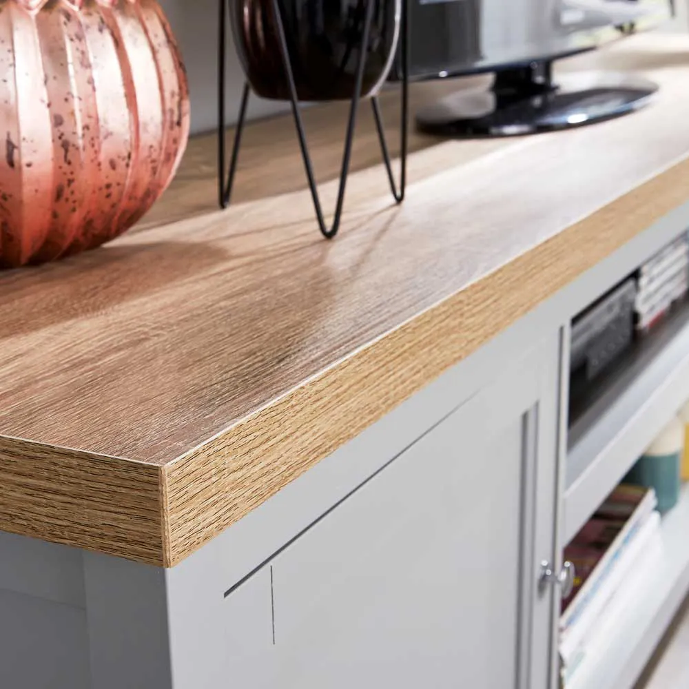 Avon 2 Door Large TV Unit - Grey