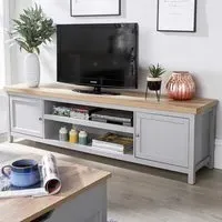 Avon 2 Door Large TV Unit - Grey