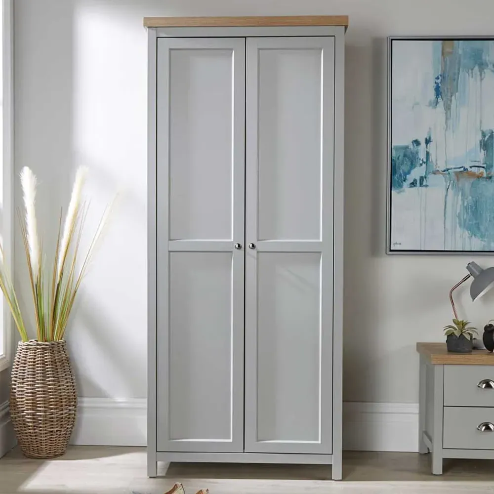 Avon 2 Door Wardrobe - Grey