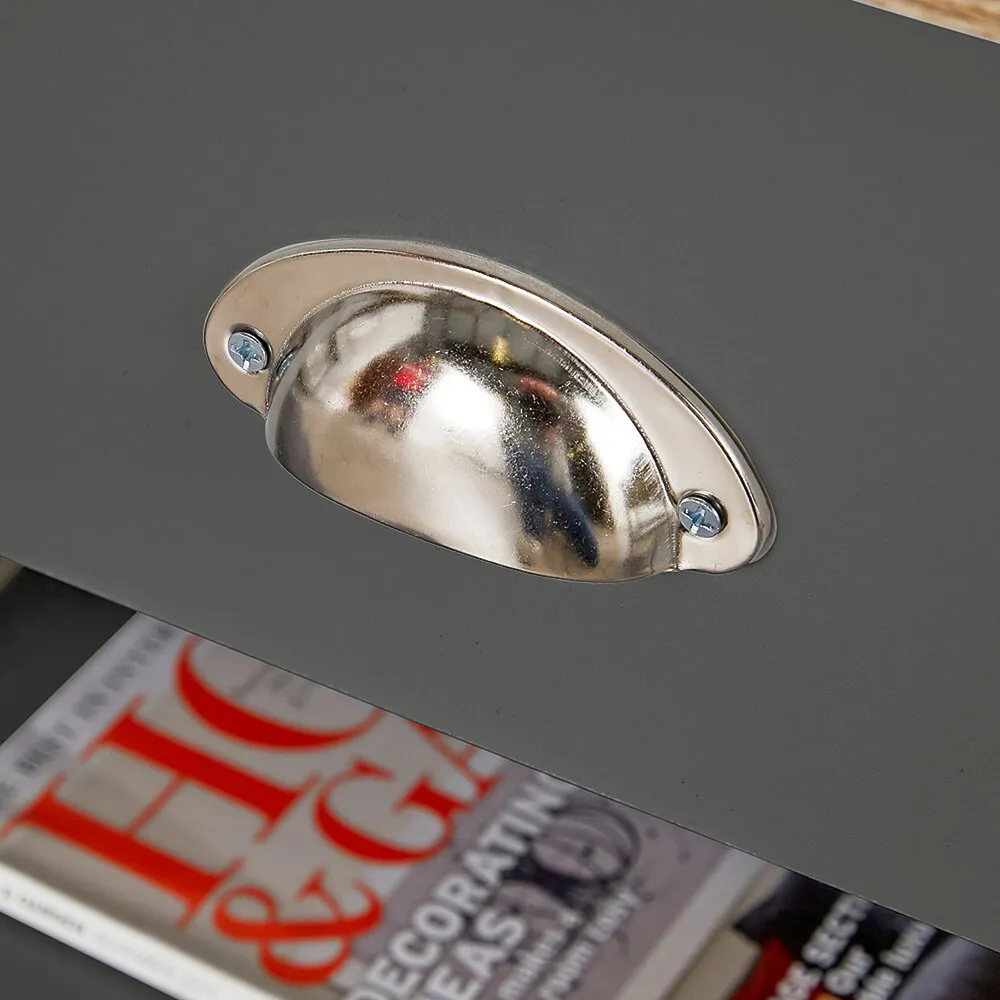 Avon 2 Drawer Coffee Table - Graphite, Oak