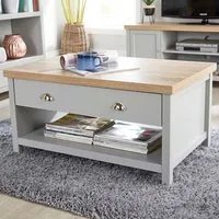 Avon 2 Drawer Coffee Table - Grey