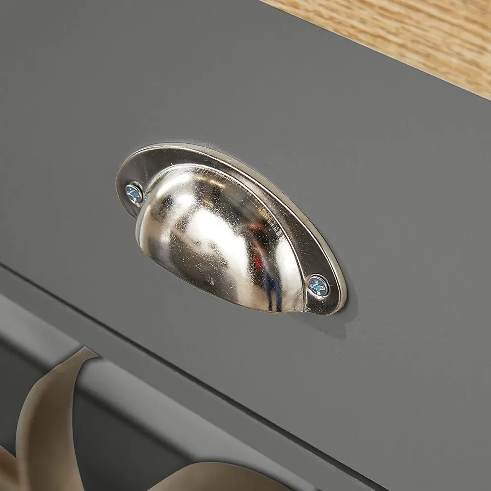 Avon 2 Drawer Console Table with Shelf - Graphite, Sonoma Oak