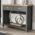 Avon 2 Drawer Console Table with Shelf - Graphite, Sonoma Oak