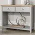 Avon 2 Drawer Console Table with Shelf - Grey, Sonoma Oak