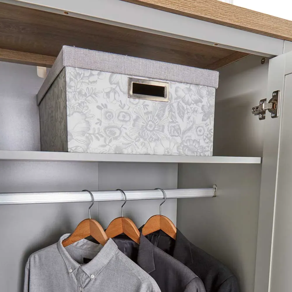 Avon 3 Door Wardrobe - Light Grey, Oak