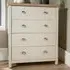 Avon 4 Drawer Chest of Drawers - White, Oak