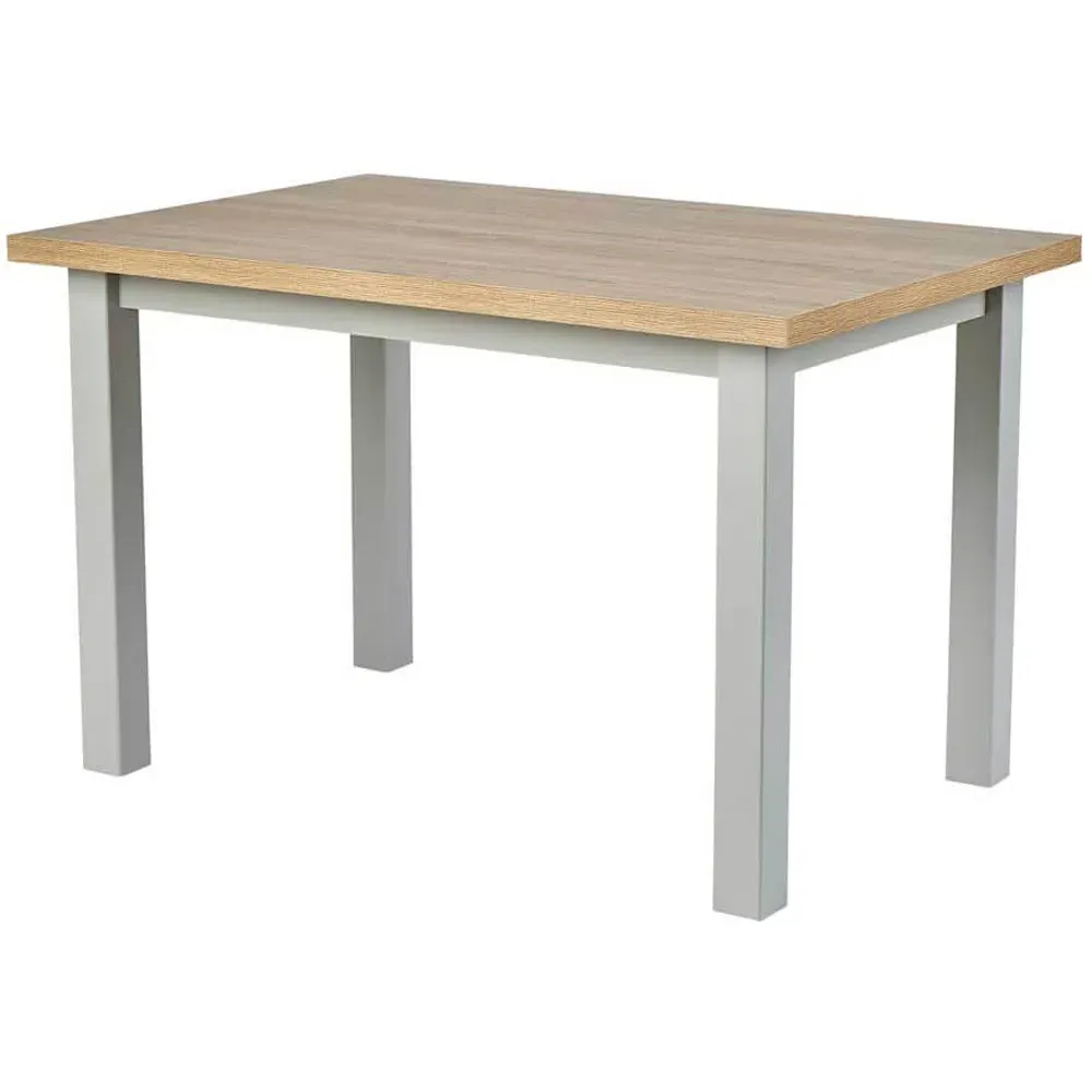 Avon 4 Seater Dining Table - Grey, Oak Effect