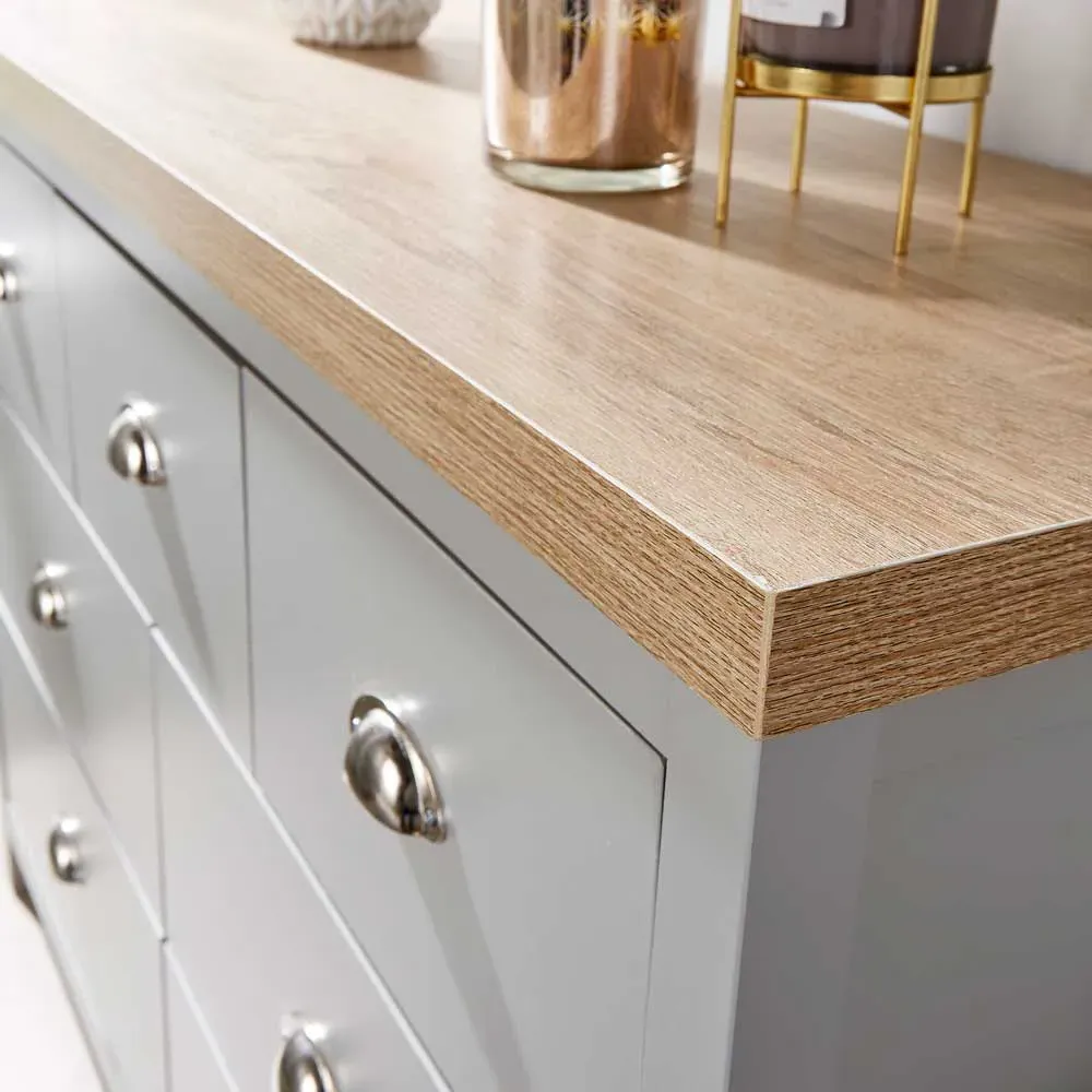 Avon 7 Drawer Chest of Drawers - Grey