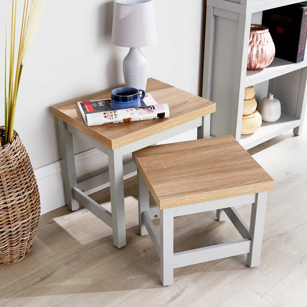 Avon Nest of Tables Set of 3 - Grey