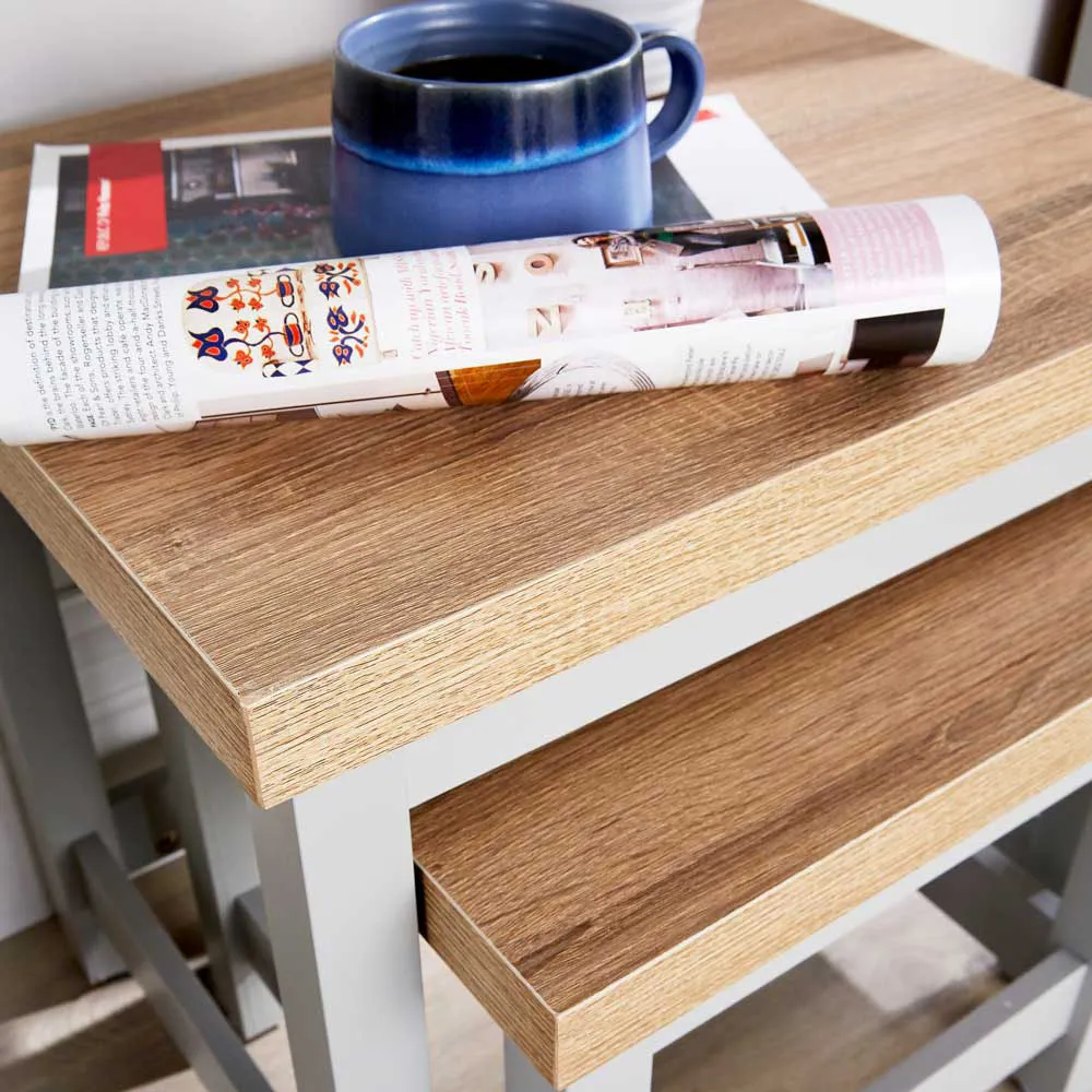 Avon Nest of Tables Set of 3 - Grey