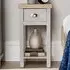 Avon Single Drawer Bedside Table - Grey