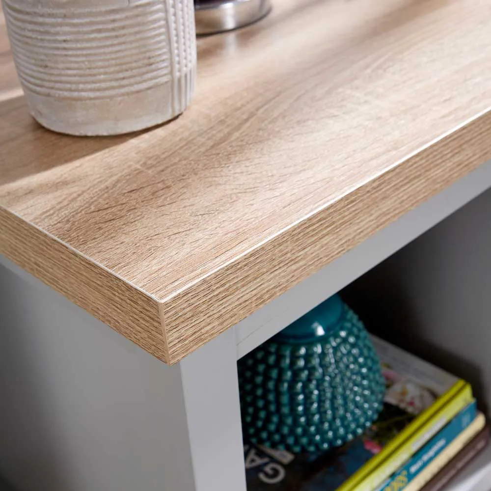 Avon Single Shelf Lamp Side Table - Grey