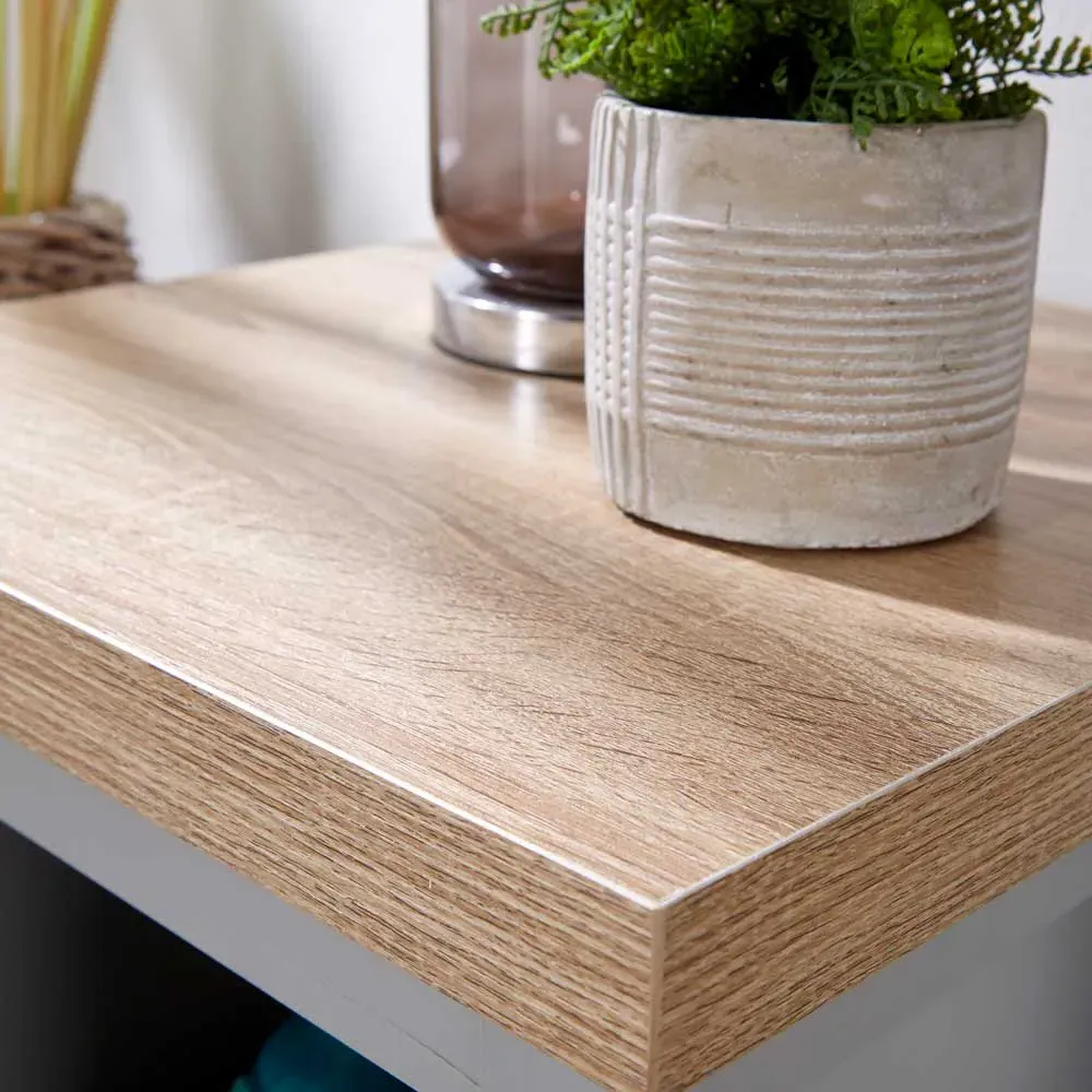 Avon Single Shelf Lamp Side Table - Grey