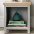 Avon Single Shelf Lamp Side Table - Grey