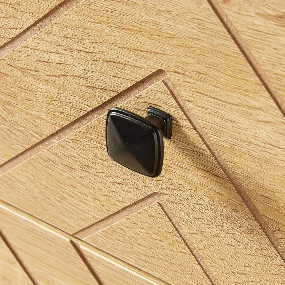 Aztec 2 Drawer Bedside Table - Brown