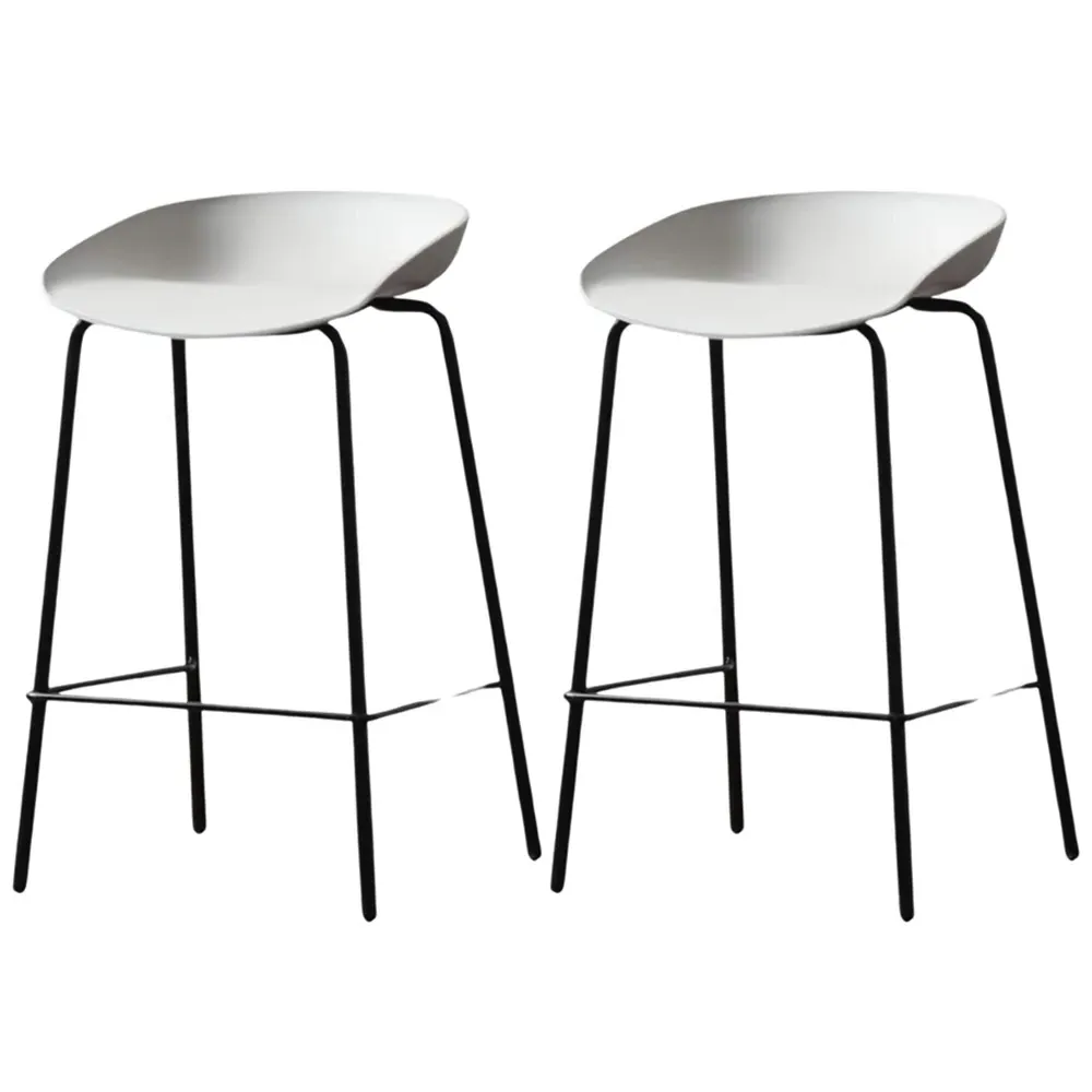 Bar Stool Set of 2 - Grey