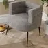 Barrel Accent Chair - Grey, Boucle
