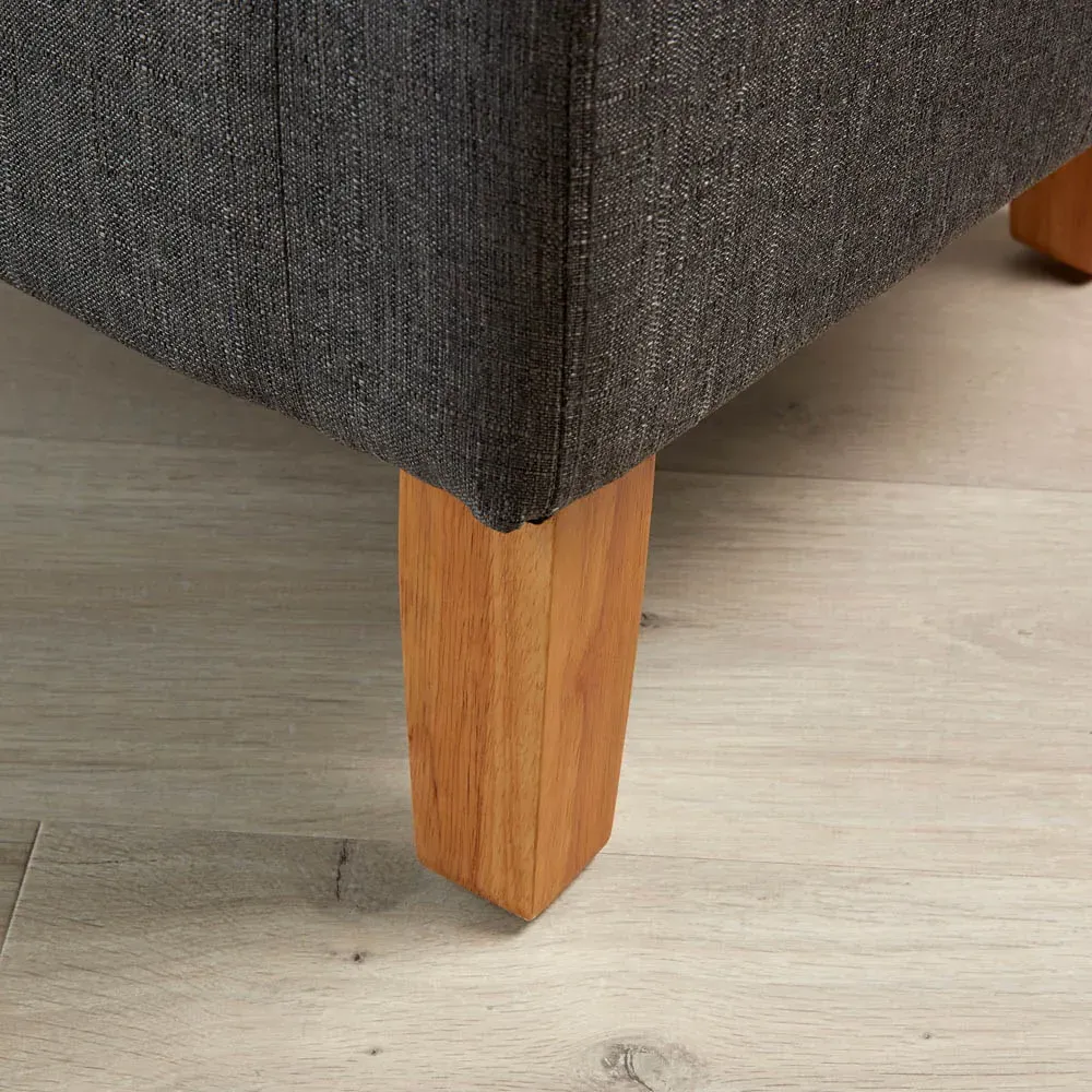 Bedford Padded Tub Chair - Charcoal