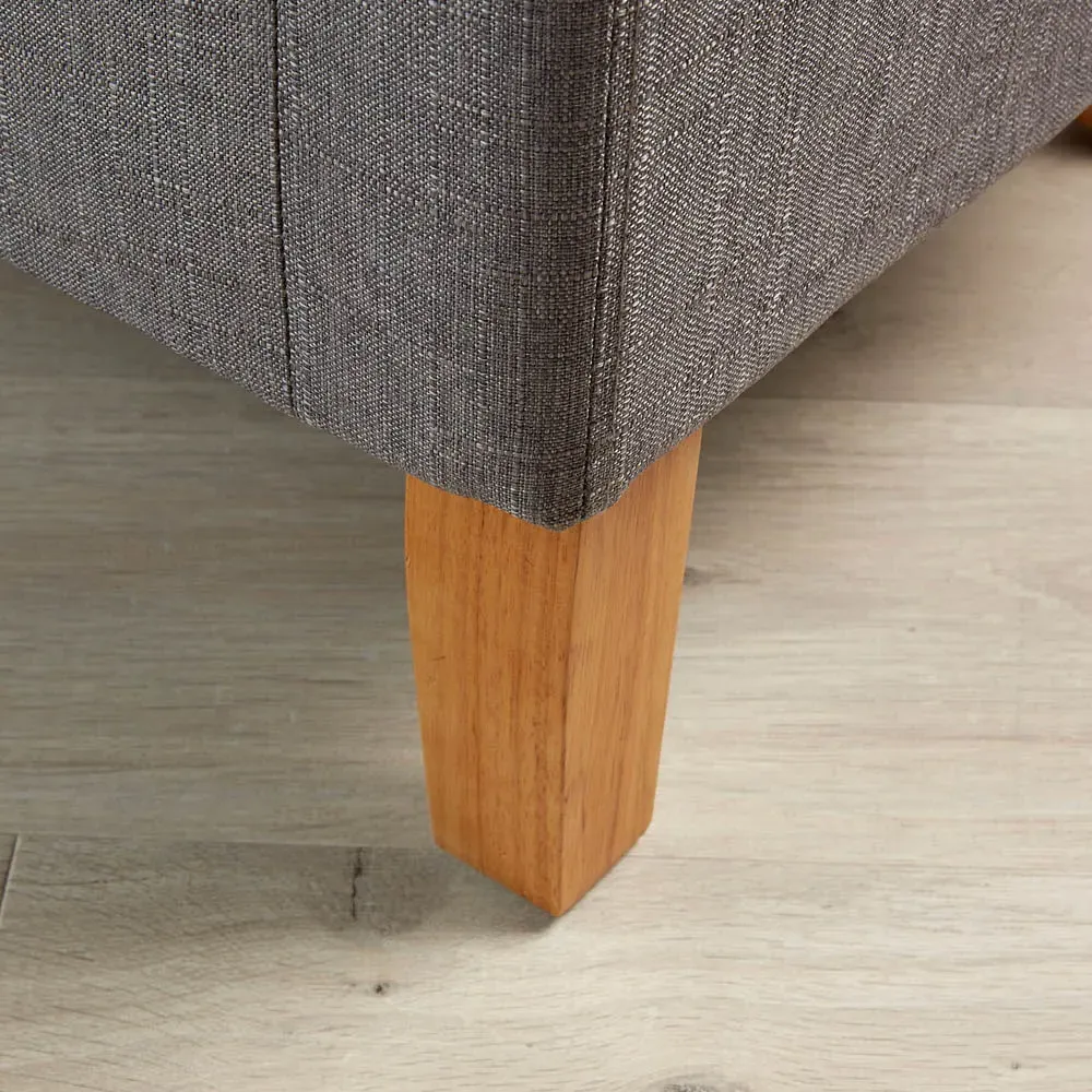 Bedford Padded Tub Chair - Light Grey