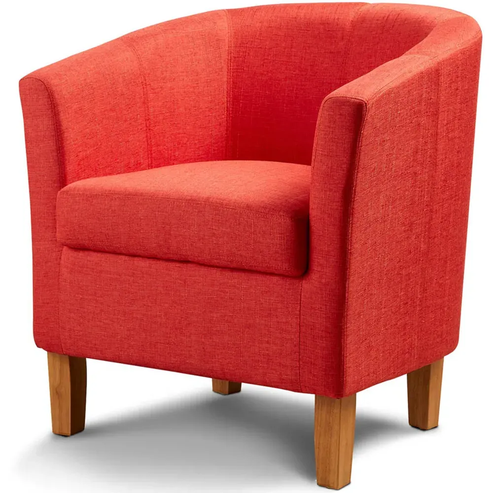 Bedford Padded Tub Chair - Orange