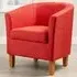 Bedford Padded Tub Chair - Orange