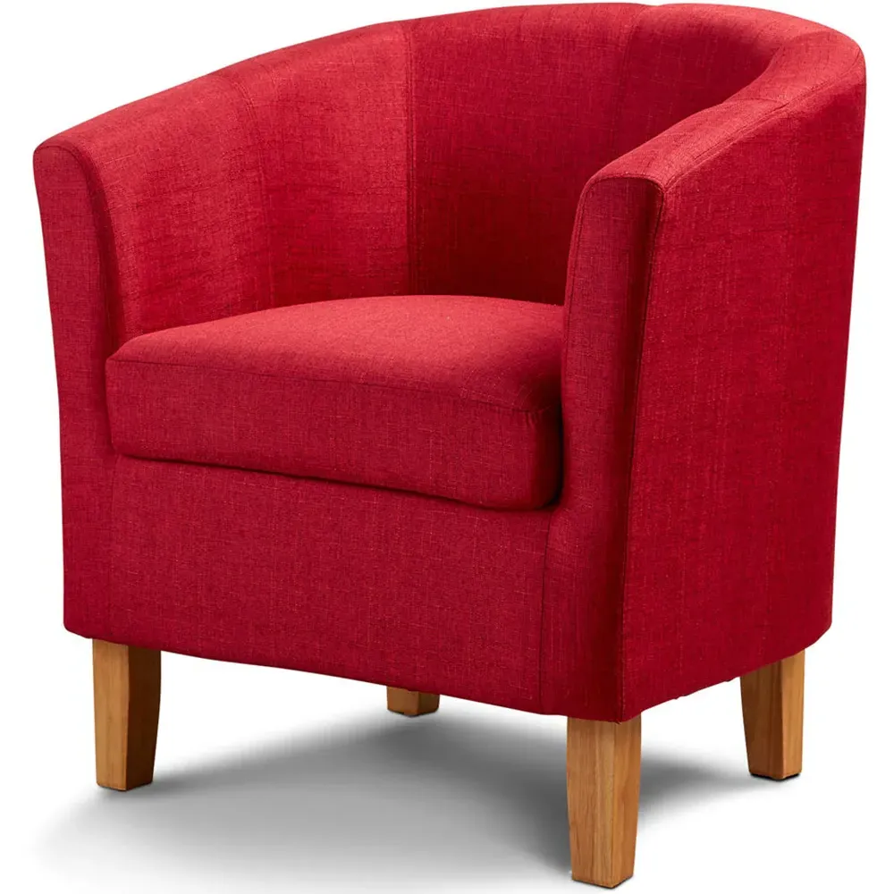 Bedford Padded Tub Chair - Red