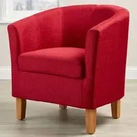 Bedford Padded Tub Chair - Red