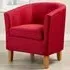 Bedford Padded Tub Chair - Red