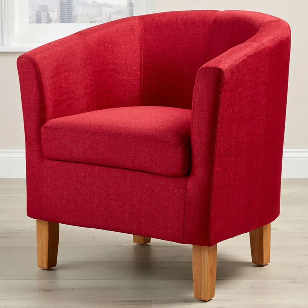 Bedford Padded Tub Chair - Red image