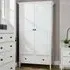 Belle Vue 2 Door Wardrobe with Drawer - White