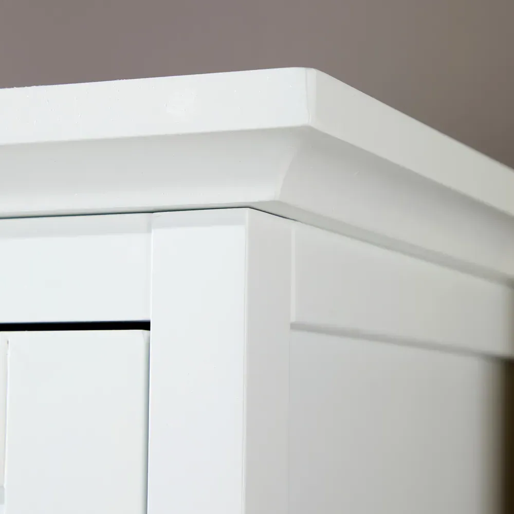 Belle Vue Single Door Wardrobe - White