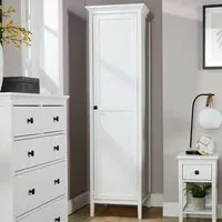 Belle Vue Single Door Wardrobe - White