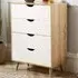 Boden 4 Drawer Wide Chest of Drawers - White, Oak