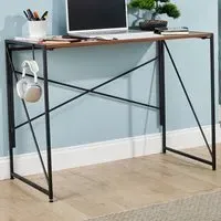 Brampton Folding Desk with Hook - Dark Oak
