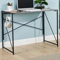Brampton Folding Desk with Hook - Grey