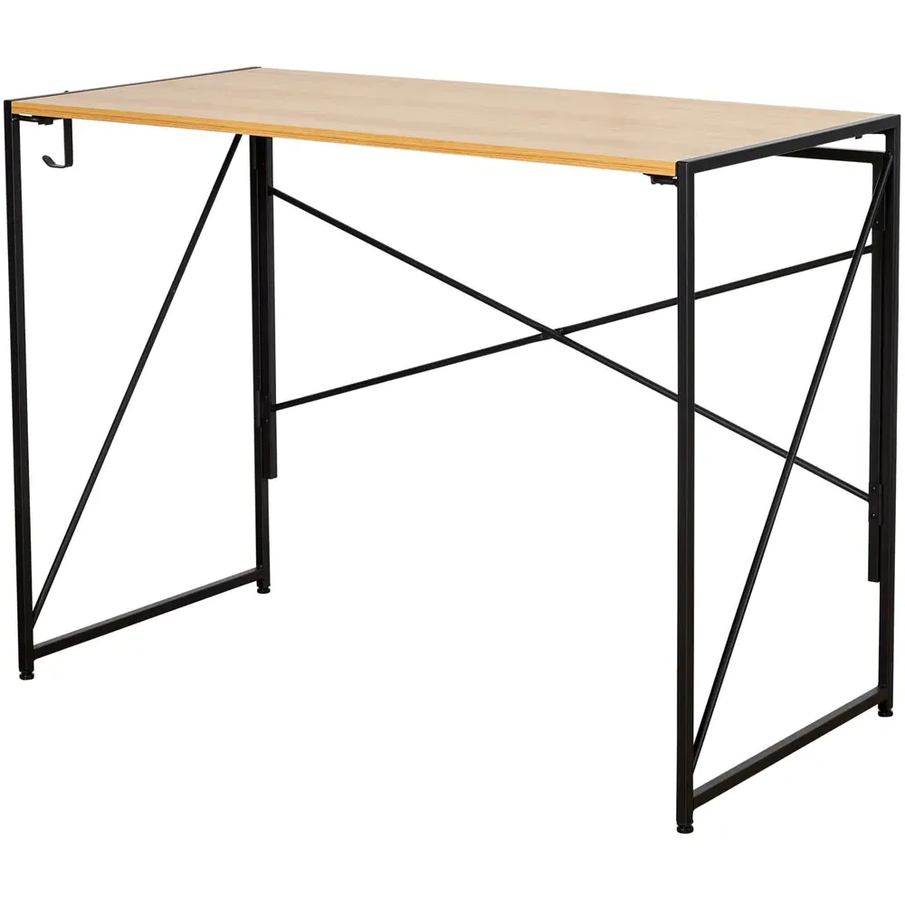 Brampton Folding Desk with Hook - Light Oak