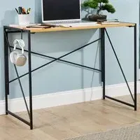 Brampton Folding Desk with Hook - Light Oak