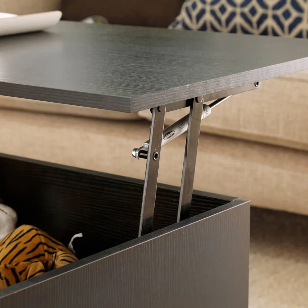 Bruges 2 Drawer Lift Up Coffee Table - Black