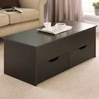 Bruges 2 Drawer Lift Up Coffee Table - Black