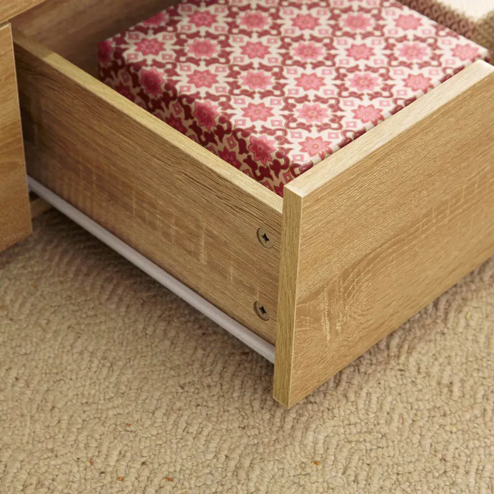 Bruges 2 Drawer Lift Up Coffee Table - Oak