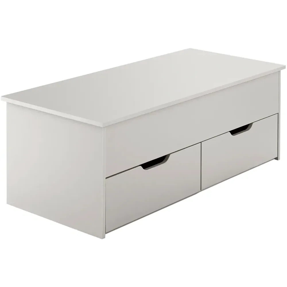 Bruges 2 Drawer Lift Up Coffee Table - White